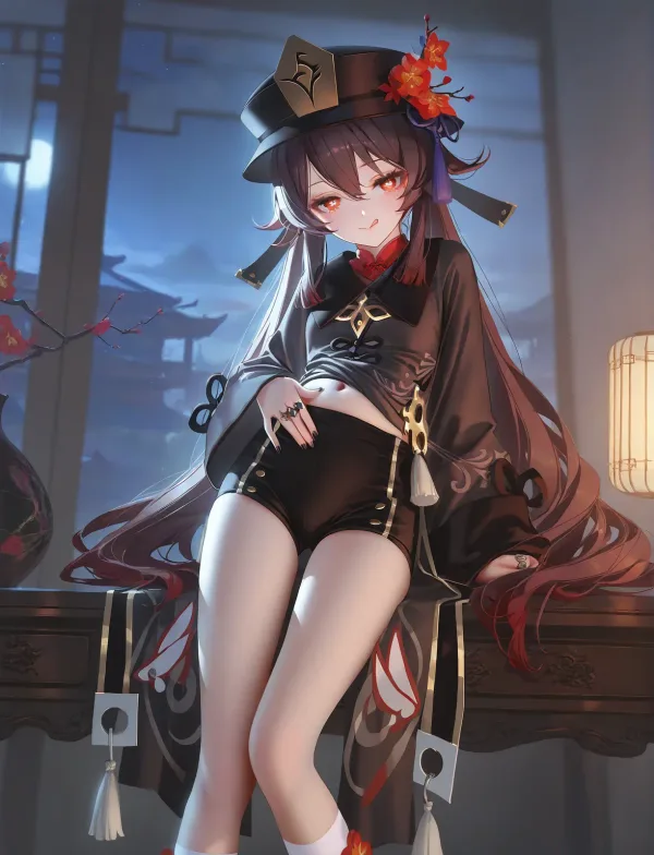 幻想支線︱愛と夢物語 Hu Tao 胡桃と妊欲の鎮魂詩 [AI Generated]