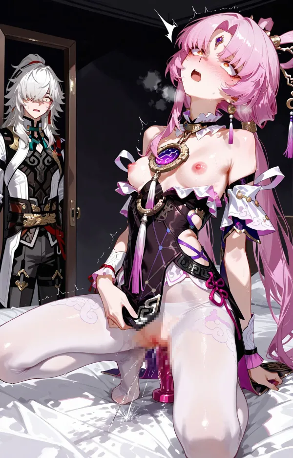 符玄がオナニーしているところを見られた