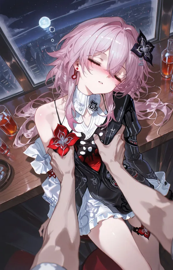 酔っ払った三月七ちゃん！